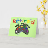 Cartes et cadeaux d'enseignant d'art à la retraite (Fleur jaune)