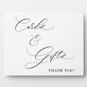 Cartes et Cadeaux Écriture Mariage Plaque Tabletop (Devant)