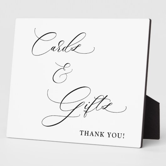 Cartes et Cadeaux Écriture Mariage Plaque Tabletop (Côté)