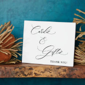 Cartes et Cadeaux Écriture Mariage Plaque Tabletop (Côté)