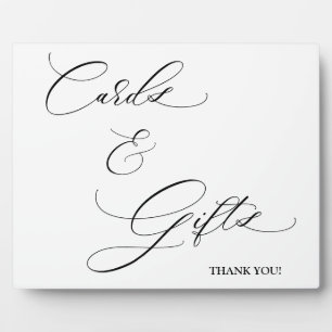 Cartes et cadeaux Écriture Tabletop Plaque