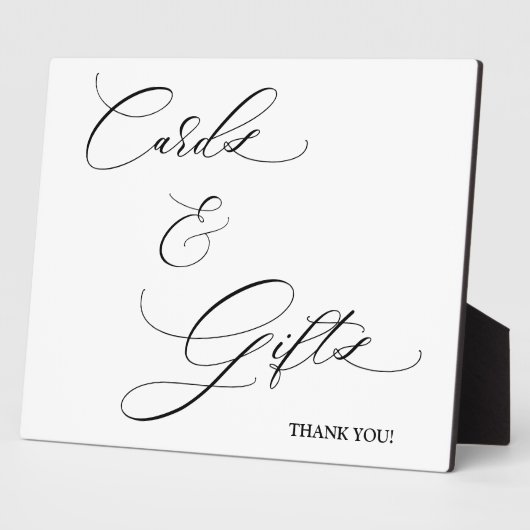 Cartes et cadeaux Écriture Tabletop Plaque (Côté)