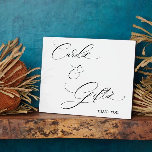 Cartes et cadeaux Écriture Tabletop Plaque (Côté)