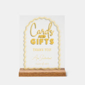 Cartes et cadeaux Fête de graduation de Neon Jaune (Recto)