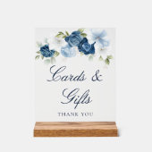 Cartes et cadeaux Floral Dusty Blue (Recto)