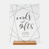 Cartes et cadeaux géométriques métalliques Silver  (Recto)