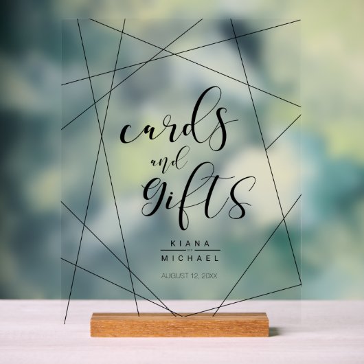 Cartes et cadeaux géométriques métalliques Silver  (Neutre)