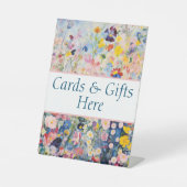 Cartes et cadeaux ici mariage signe de table cadea (Recto)