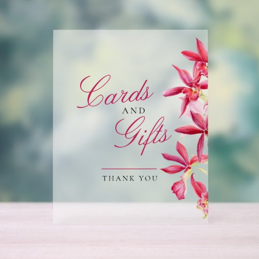 Cartes et cadeaux mariage d'aquarelle d'orchidée r (Neutre)