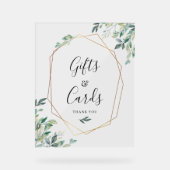 Cartes et cadeaux Mariage de script Eucalyptus (Recto)