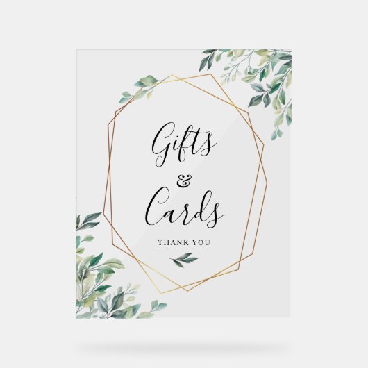 Cartes et cadeaux Mariage de script Eucalyptus (Recto)