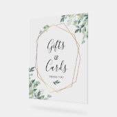 Cartes et cadeaux Mariage de script Eucalyptus (Angle)