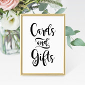 Cartes et cadeaux Mariage de script manuscrit noir