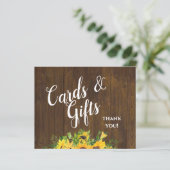Cartes et cadeaux Merci Rustique Mariage Signal (Debout devant)