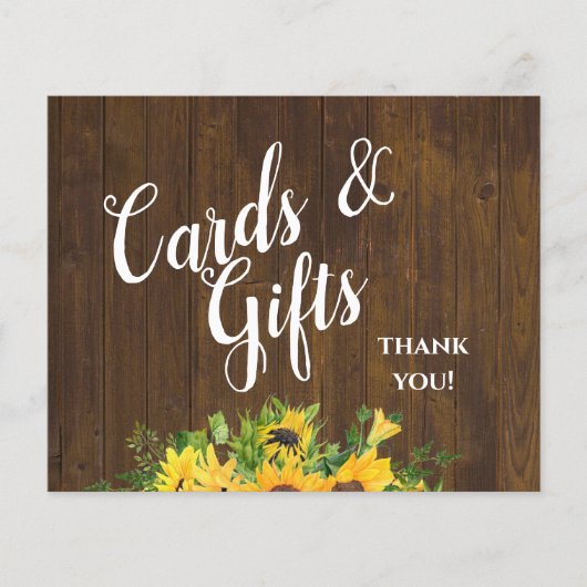 Cartes et cadeaux Merci Rustique Mariage Signal (Devant)