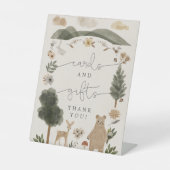Cartes et cadeaux Panneau Boho Baby shower foresti (Recto)