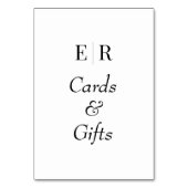 Cartes et cadeaux Panneau de tableau Monogramme no (Par défaut)