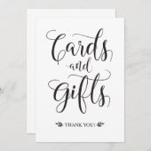 Cartes et cadeaux Panneau Mariage moderne (Devant / Derrière)