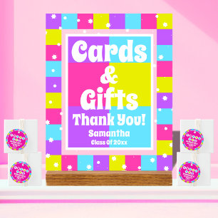 Cartes et cadeaux Retro Neon Graduation Party