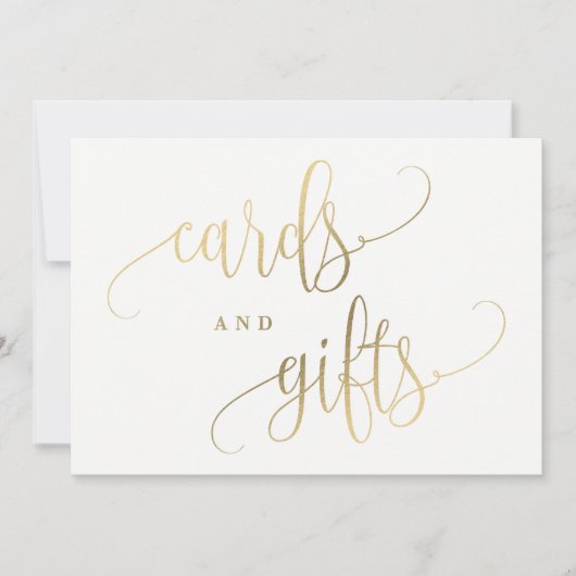 Cartes Et Cadeaux Signe - Jolie Calligraphie (Devant)