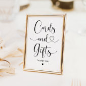 Cartes et cadeaux Signe Mariage de script de coeur