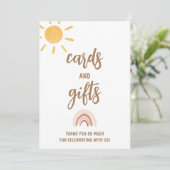 Cartes et cadeaux Sunshine Baby shower Card (Debout devant)