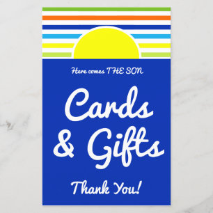 Cartes et Cadeaux Voici le Fils Panneau pour Baby