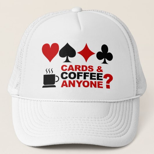 Cartes et casquette café (Devant)