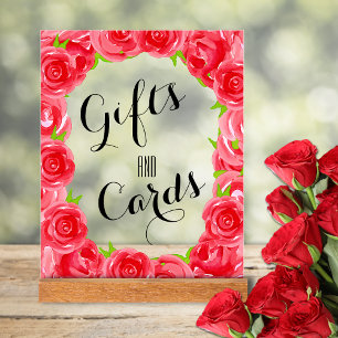 Cartes et Fêtes des mariées de cadeaux Red Roses
