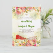 Cartes et invitations Anand Karaj pour mariage sik (Debout devant)