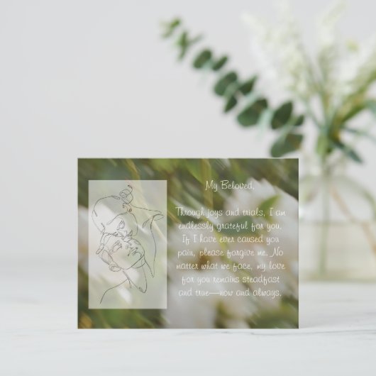 Cartes et notes d'amour du coeur (Debout devant)