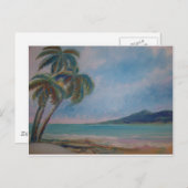 Cartes et papiers de Turner d'aquarelle de plage (Devant / Derrière)