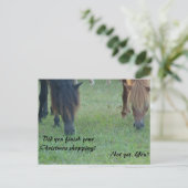 Cartes et timbres de Noël de poneys d'Assateague (Debout devant)