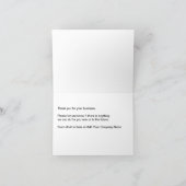 Cartes étincelantes chiques de Merci (Intérieur)