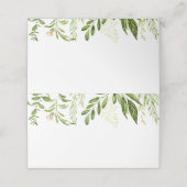 Cartes Étiquettes Mariage Vert, Vert Rustique (Extérieur déplié)