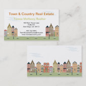 Cartes étranges d'entreprise immobilière de rue de (Devant / Derrière)