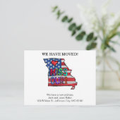 Cartes Faire-part de déplacement de l'État du Miss (Debout devant)