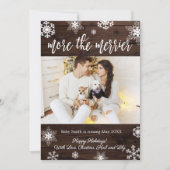 Cartes Faire-part de grossesse de Noël (Devant)