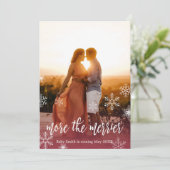 Cartes Faire-part de grossesse de Noël (Debout devant)