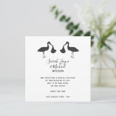 Cartes Faire-part de grossesse Stork Twins (Debout devant)