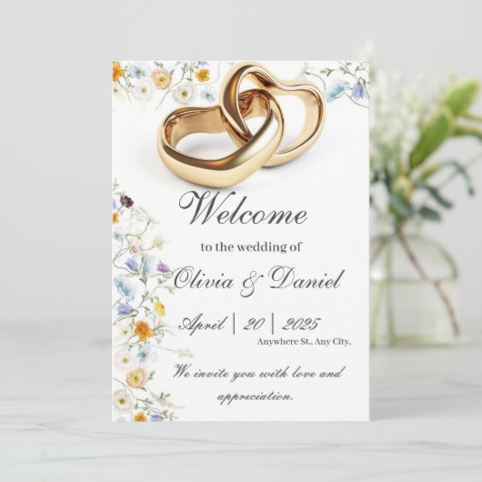 Cartes faire-part de mariage (Debout devant)