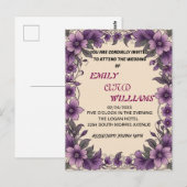 CARTES FAIRE-PART DE MARIAGE (Devant / Derrière)