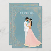 Cartes faire-part de mariage (Devant / Derrière)