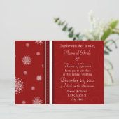 Cartes Faire-part de mariage de Noël (Debout devant)