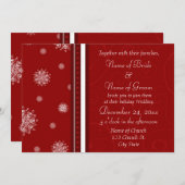 Cartes Faire-part de mariage de Noël (Devant / Derrière)