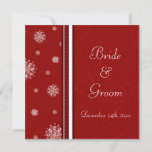 Cartes Faire-part de mariage de Noël (Dos)