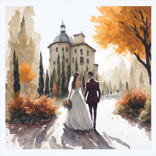 Cartes Faire-part de mariage d'élégance enchantées