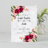 Cartes Faire-part de mariage exquises (Debout devant)