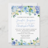 Cartes Faire-part de mariage Hydrangea Blue Waterc (Devant)