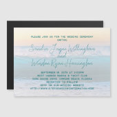 Cartes Faire-part de mariage magnétiques Sunrise B (Devant / Derrière)